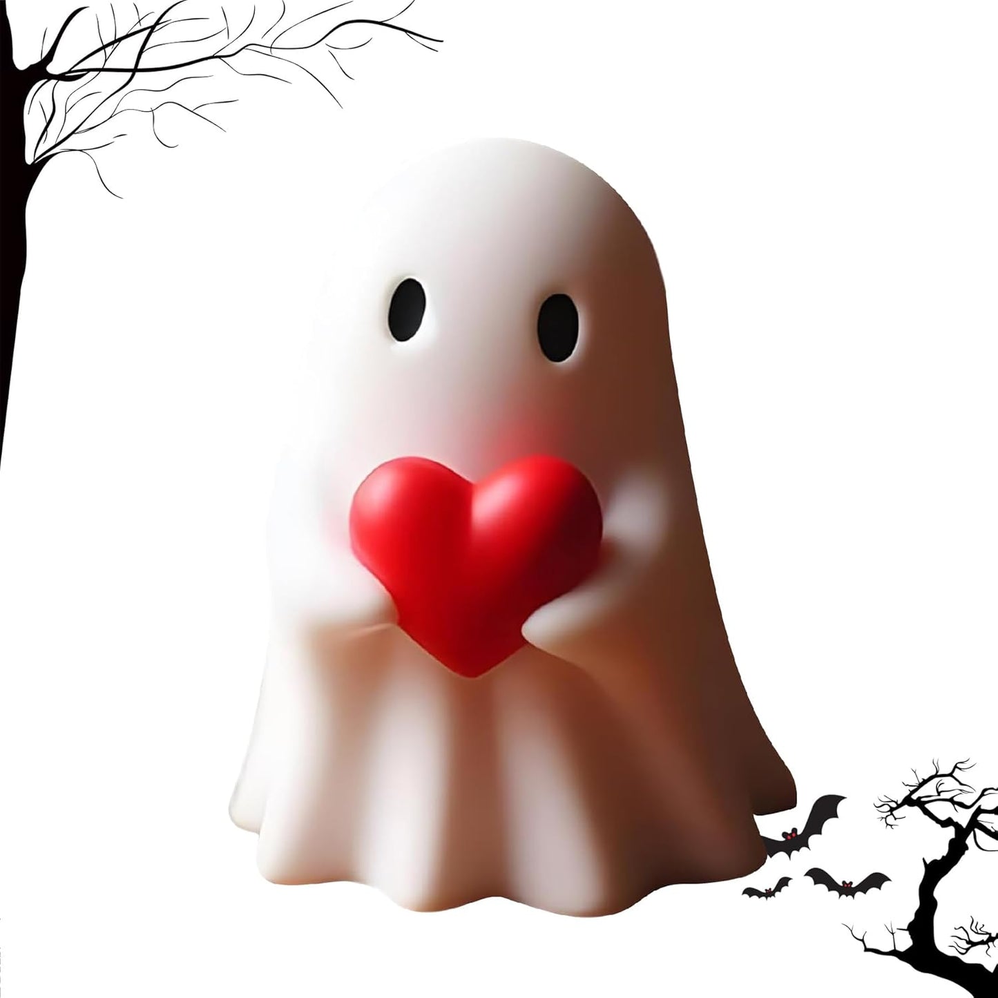Halloween Ghost Figurine -7.5In Wall-Mounted Ghost Decorations, Cute Ghost Statue for Home, Desk, Party Porch Decor & Wall Decorations for Halloween